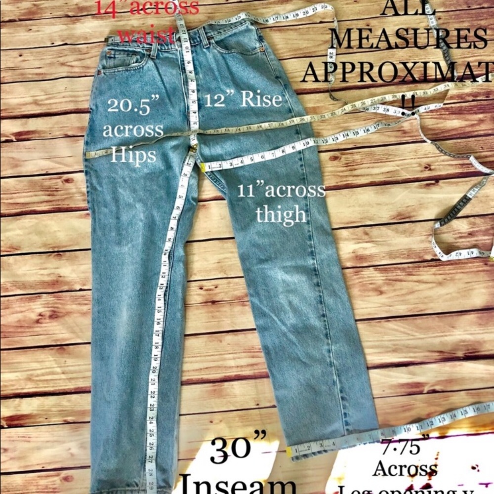 LEVI’S VINTAGE 512 STF High Rise Slim Indigo Jeans - Picture 8 of 8